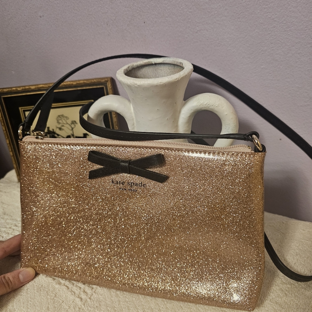 Kate Spade Sparkling Gold Crossbody Bag